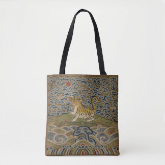 Bolsa Tote Tigre nas Nuvens da Dinastia Qing