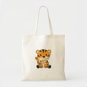 Bolsa Tote Tigre Natal Neve Animais de inverno Tigre Adulto C