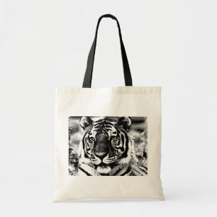Bolsa Tote Tigre preto & branco