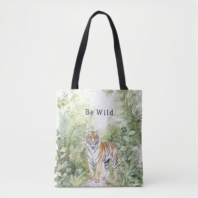 Bolsa Tote Tigre Selva Seja Selvagem (Frente)