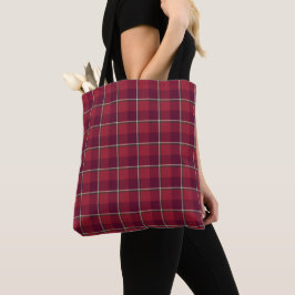 Bolsa Tote Tijolo Antigo e Cab Sav Xadrez