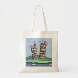Bolsa Tote Tiki Bird Rosebud Tote Bag