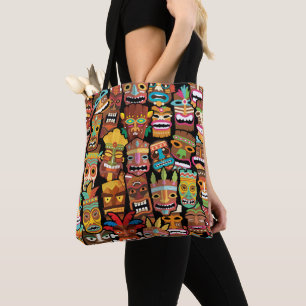 Bolsa Tote Tiki Pattern