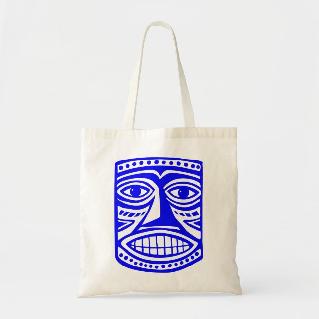 Bolsa Tote Tiki Toby - Azul (Frente)