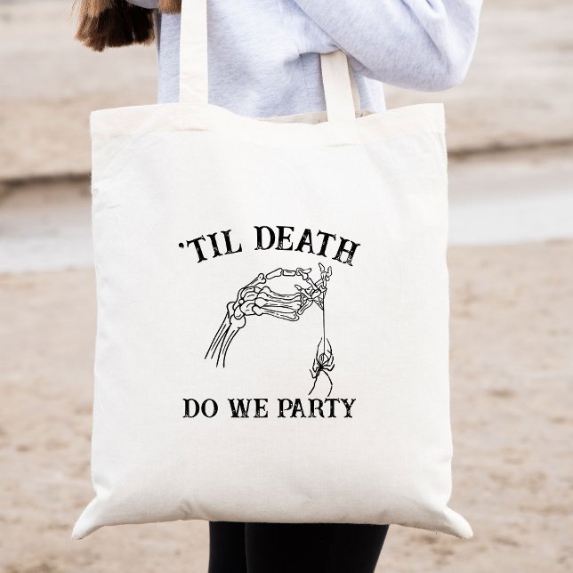 Bolsa Tote Til Death Do U Party Gift For Bridesmaids Gothic (Criador carregado)
