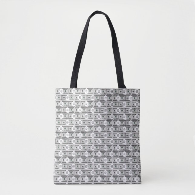 Bolsa Tote Tile Design With Your Image On 100 Dollar Images  (Frente)