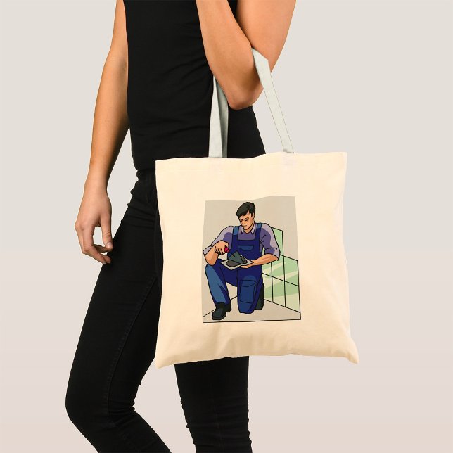 Bolsa Tote Tiler No Trabalho (Criador carregado)