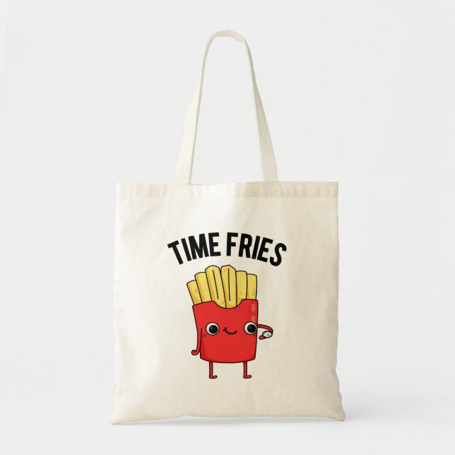 Bolsa Tote Time Fries Engraçados Fries Franceses (Frente)
