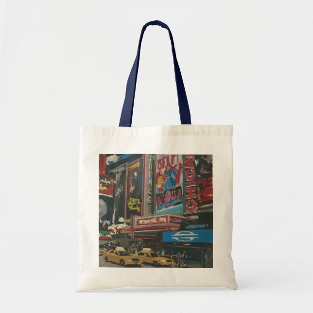 Bolsa Tote Times Square brilhante 2012 das luzes (Frente)