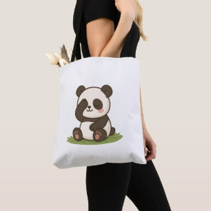 Bolsa Tote Tímido Momento de Panda