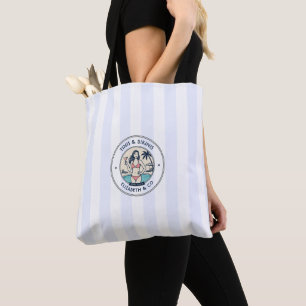 Bolsa Tote Tinis e Bikinis do Preppy Pool Club Festa de Solte