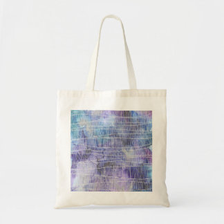 Bolsa Tote Tinta Alcoólica Lavanda Abstrata com Linhas Finas