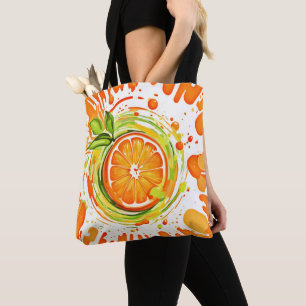 Bolsa Tote Tinta de Laranja