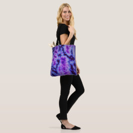 Bolsa Tote Tinta Dye em Roxo e Azul