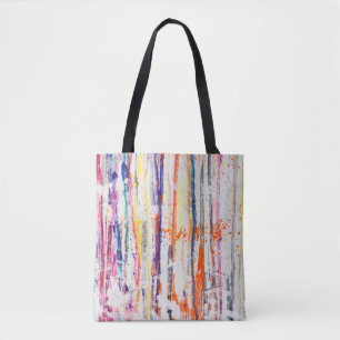 Bolsa Tote Tinta estampada em fundo branco,arte,fina