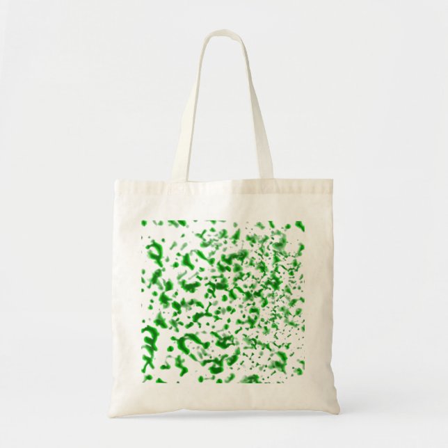 Bolsa Tote Tinta Esverdeada Salpicada (Frente)