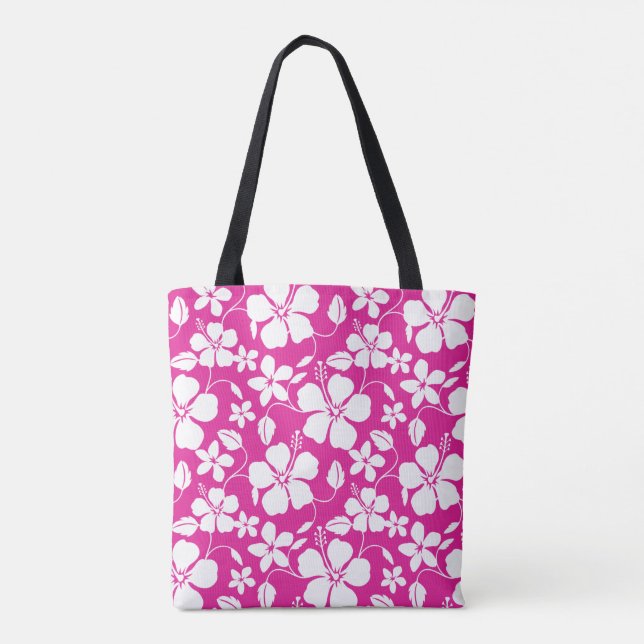 BOLSA TOTE TINTA QUENTE HAWAIIAN HULA (HIBISCUS) (Verso)