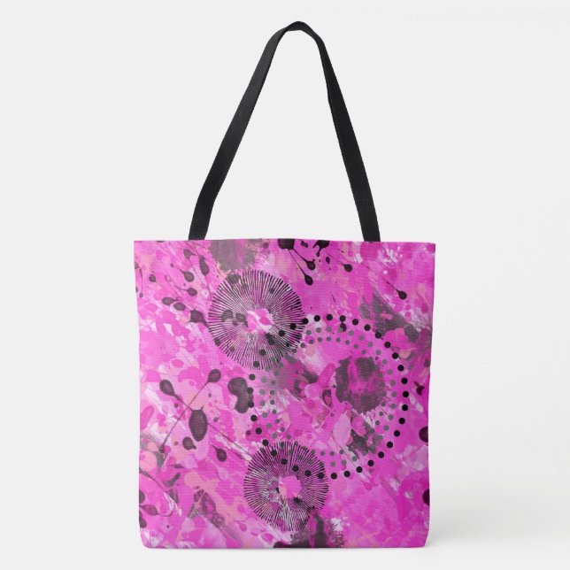 Bolsa Tote Tinta Rosa (Frente)