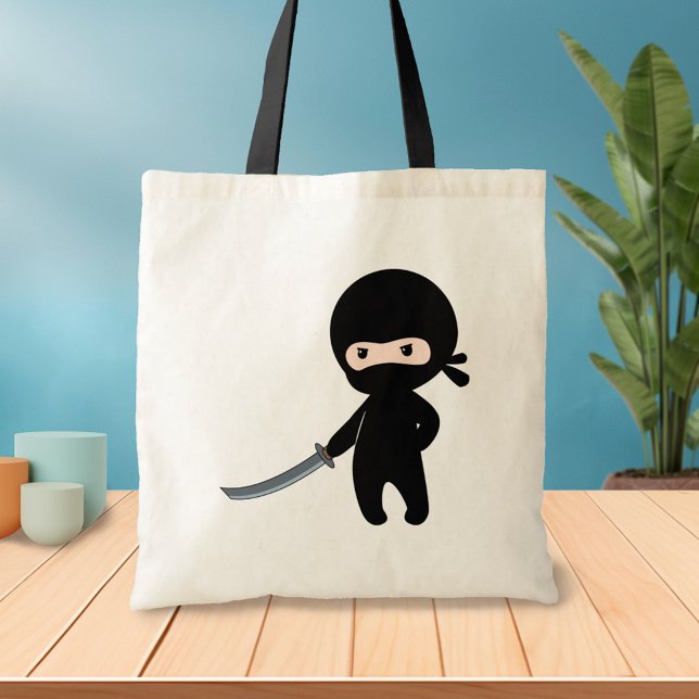 Bolsa Tote Tiny Angry Ninja (Criador carregado)