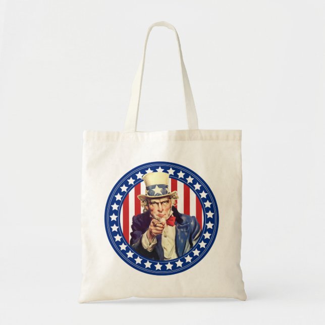 Bolsa Tote Tio Sam Stars and Stripes (Frente)