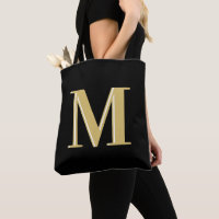 Típica de monograma moderna preto dourado