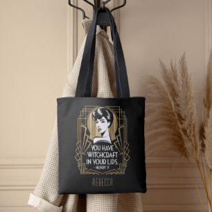 Bolsa Tote Típica de Tendência Moderna - Cotação Preta Dourad