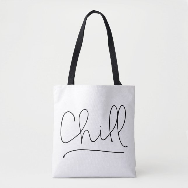 Bolsa Tote Típica Minimalística de Encolhimento (Frente)