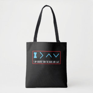 Bolsa Tote Tipo engraçado - 1 diabetes - saúde do presente 