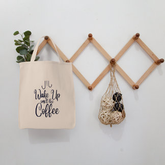 Bolsa Tote Tipografia Acorda e Cheira o Café