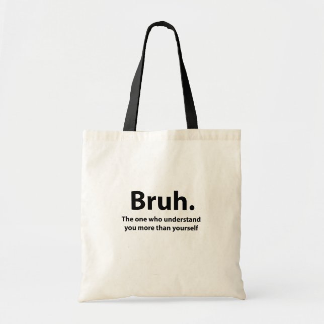 Bolsa Tote Tipografia Bruh  (Frente)