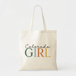 Bolsa Tote Tipografia Colorida “Colorado Girl”