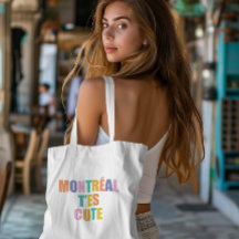 Tipografia da cidade de Montreal, colorida moderna