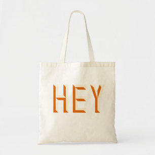 Bolsa Tote Tipografia de Citação de Slogan Dizendo Olá