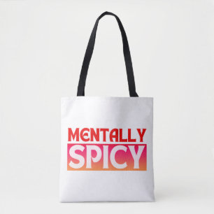 BOLSA TOTE TIPOGRAFIA DE COTAS MENTALMENTE ESPIONADAS