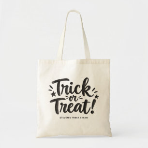 Bolsa Tote Tipografia de Doces ou Travessuras   Doces de Hall