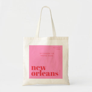 Bolsa Tote Tipografia de Nova Orleans Louisiana