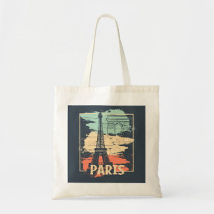 Bolsa Tote Tipografia de Paris: abstrato Eiffel poster.