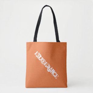 Bolsa Tote Tipografia do Grafite Laranja de Exuberância Moder