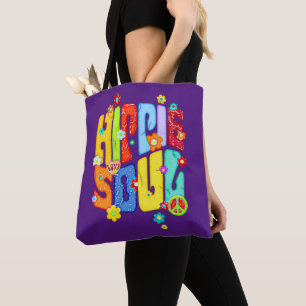 Bolsa Tote Tipografia Engraçada - HIPPIE SOUL 1