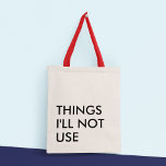 Bolsa Tote Tipografia Engraçada Moderna Minimalista<br><div class="desc">Essa bolsa de tote é um acessório na moda e funcional que combina o melhor de ambos os mundos: tipografia divertida e divertida com um design minimalista que a torna versátil e fácil de vestir com qualquer roupa e adiciona um toque de sofisticação e elegância ao olhar geral. A design...</div>