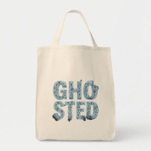 Bolsa Tote Tipografia Fantasma Transparente Brincando com o F