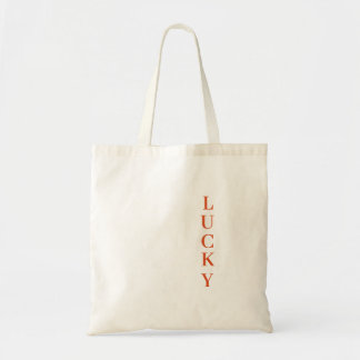 Bolsa Tote Tipografia "LUCKY" personalizada