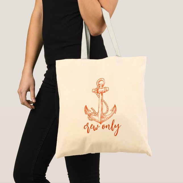 Bolsa Tote Tipografia Moderna Fofo Elegante Náutico Estiloso (Criador carregado)
