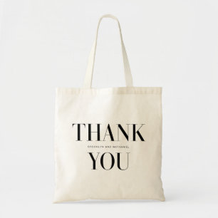 Bolsa Tote Tipografia Moderna Negrito Obrigado