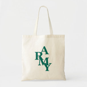 Bolsa Tote Tipografia Negrito em Pilha Design Minimalista do