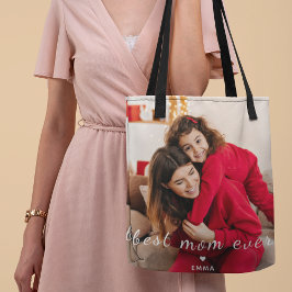 Bolsa Tote Tipografia personalizada do Dia das Mães Melhor Mã