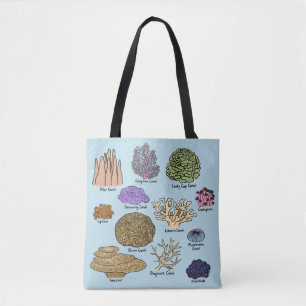 Bolsa Tote Tipos De Coral