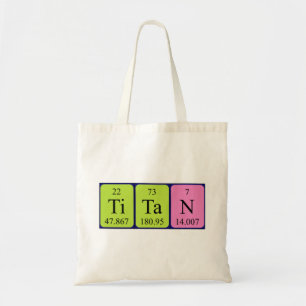 Bolsa Tote Titan periódico nome da mesa tote saco
