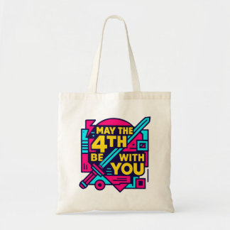 Bolsa Tote Título dos Metadados de Microstock: Retro Neon May