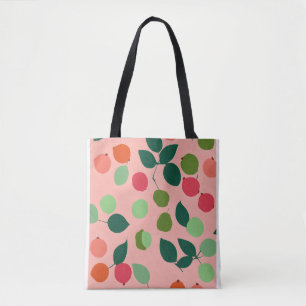 Bolsa Tote Título: Minimalista Pop Art Mini Guava Wallpaper -